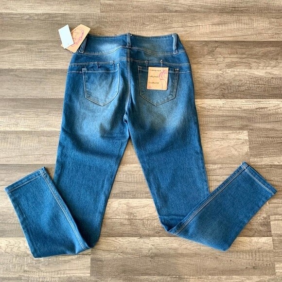 Sugah & Honey  jeans blue wash denim sweetheart fit jeans size 5 - Picture 4 of 9